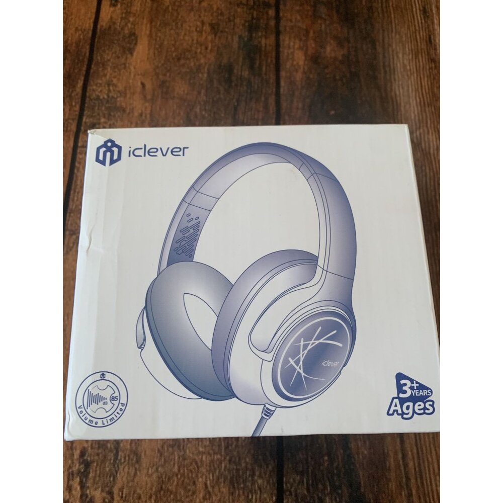Iclever Over-Ear Kids Headphones Adjustable With Volume Limiting & Audio Sharing